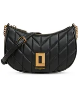 Karl Lagerfeld Paris Lafayette Small Black Leather Demi