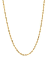 Italian Silver 2-Pc. Set Polished Rope Link Collar Necklace & Matching Bracelet