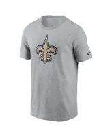 Men's Nike Gray New Orleans Saints Logo Essential T-shirt