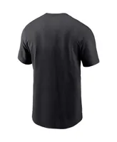 Men's Nike Black Carolina Panthers Lockup Essential T-shirt