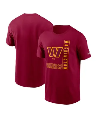 Men's Nike Burgundy Washington Commanders Lockup Essential T-shirt