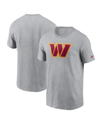 Men's Nike Gray Washington Commanders Logo Essential T-shirt