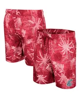 Men's Colosseum Crimson Washington State Cougars What Else is New Swim Shorts