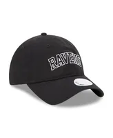 Women's New Era Black Baltimore Ravens Collegiate 9TWENTY Adjustable Hat