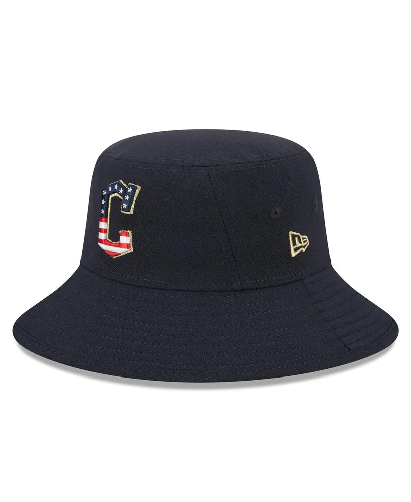 Men's New Era Navy Cleveland Guardians 2023 Fourth of July Bucket Hat