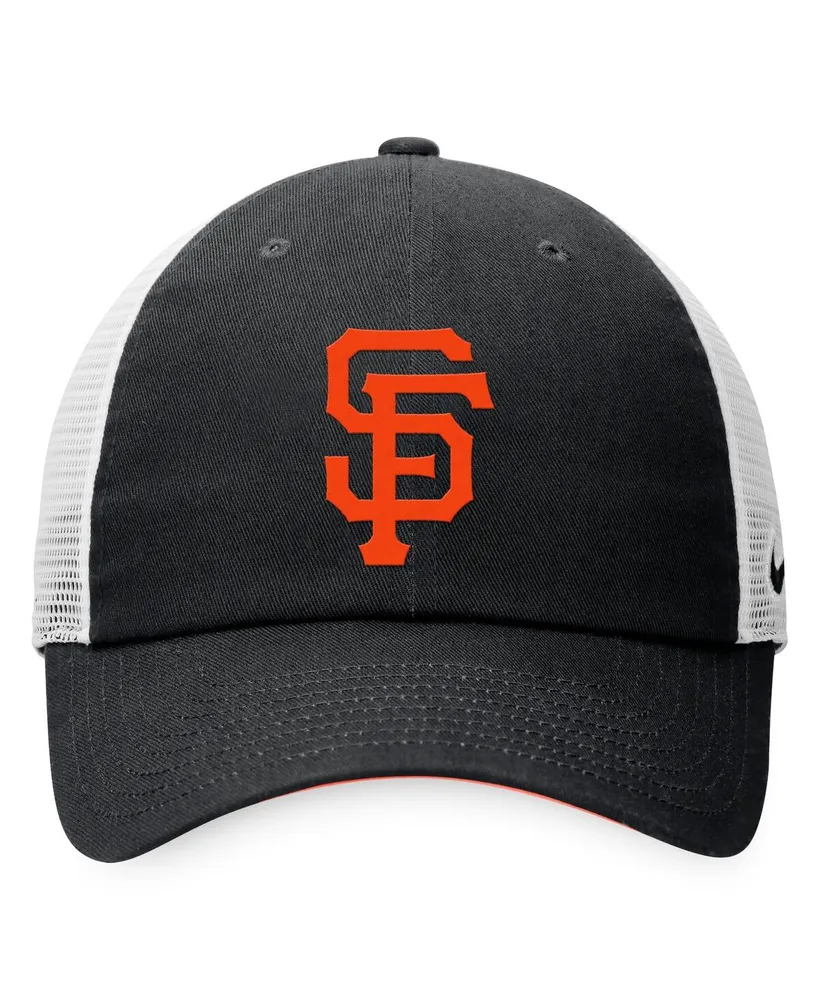 Men's Nike Black, White San Francisco Giants Heritage86 Adjustable Trucker Hat