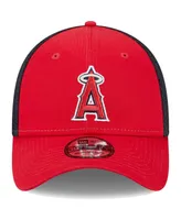 Men's New Era Red Los Angeles Angels Team Neo 39THIRTY Flex Hat