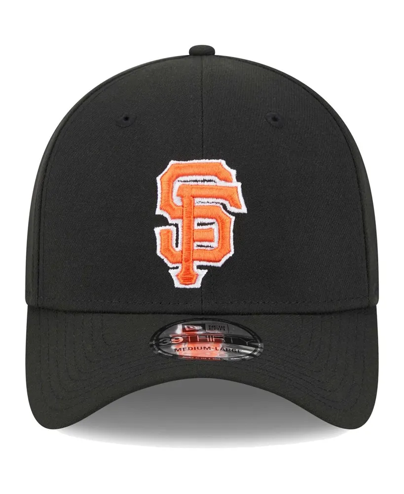 Men's New Era Black San Francisco Giants Logo 39THIRTY Flex Hat