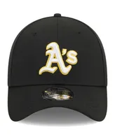 Men's New Era Black Oakland Athletics Logo 39THIRTY Flex Hat