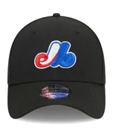 Men's New Era Black Montreal Expos Logo 39THIRTY Flex Hat