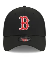 Men's New Era Black Boston Red Sox Logo 39THIRTY Flex Hat