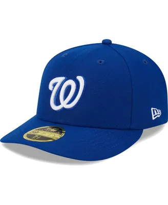 Men's New Era Royal Washington Nationals White Logo Low Profile 59FIFTY Fitted Hat