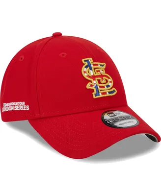 Men's New Era Red St. Louis Cardinals 2023 Mlb World Tour: London Series Flag Fill 9FORTY Adjustable Hat