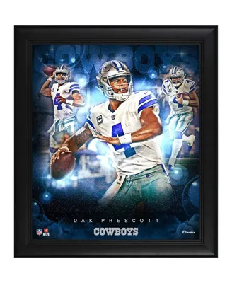Dak Prescott Dallas Cowboys Framed 15" x 17" Stars of the Game Collage