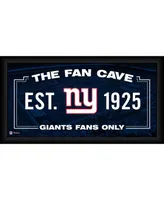 New York Giants Framed 10" x 20" Fan Cave Collage