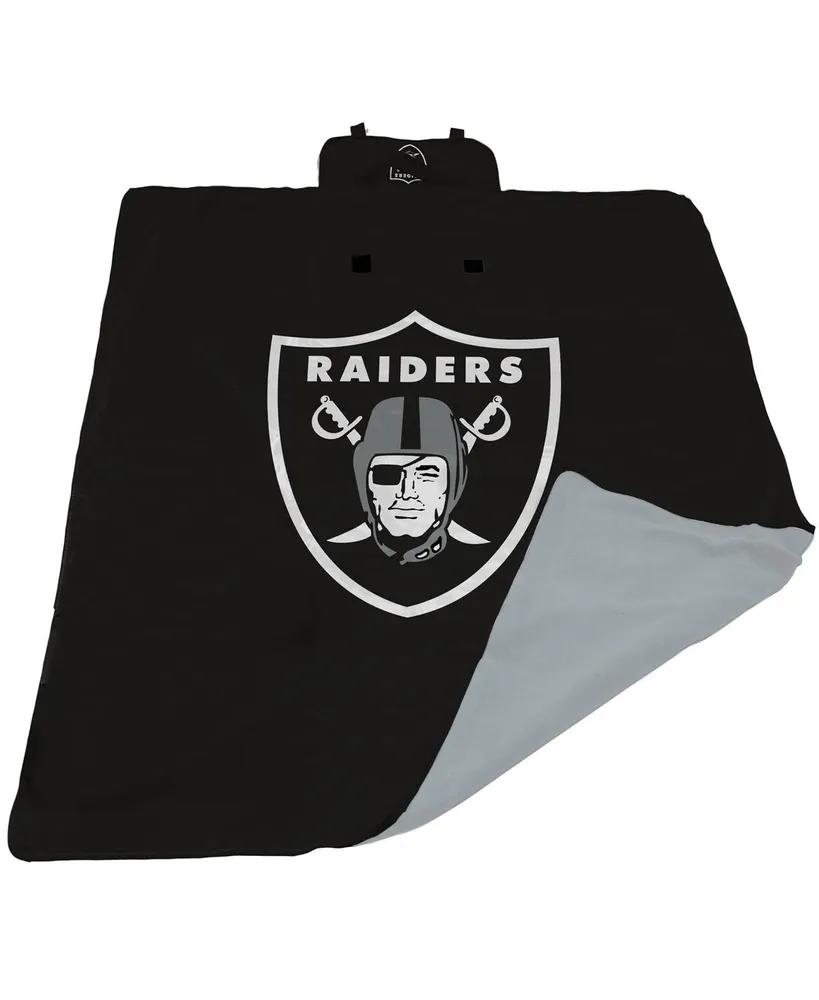 Las Vegas Raiders 50'' x 60'' Native Raschel Plush Throw Blanket