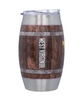 West Virginia Mountaineers 15 Oz Barrel Tumbler