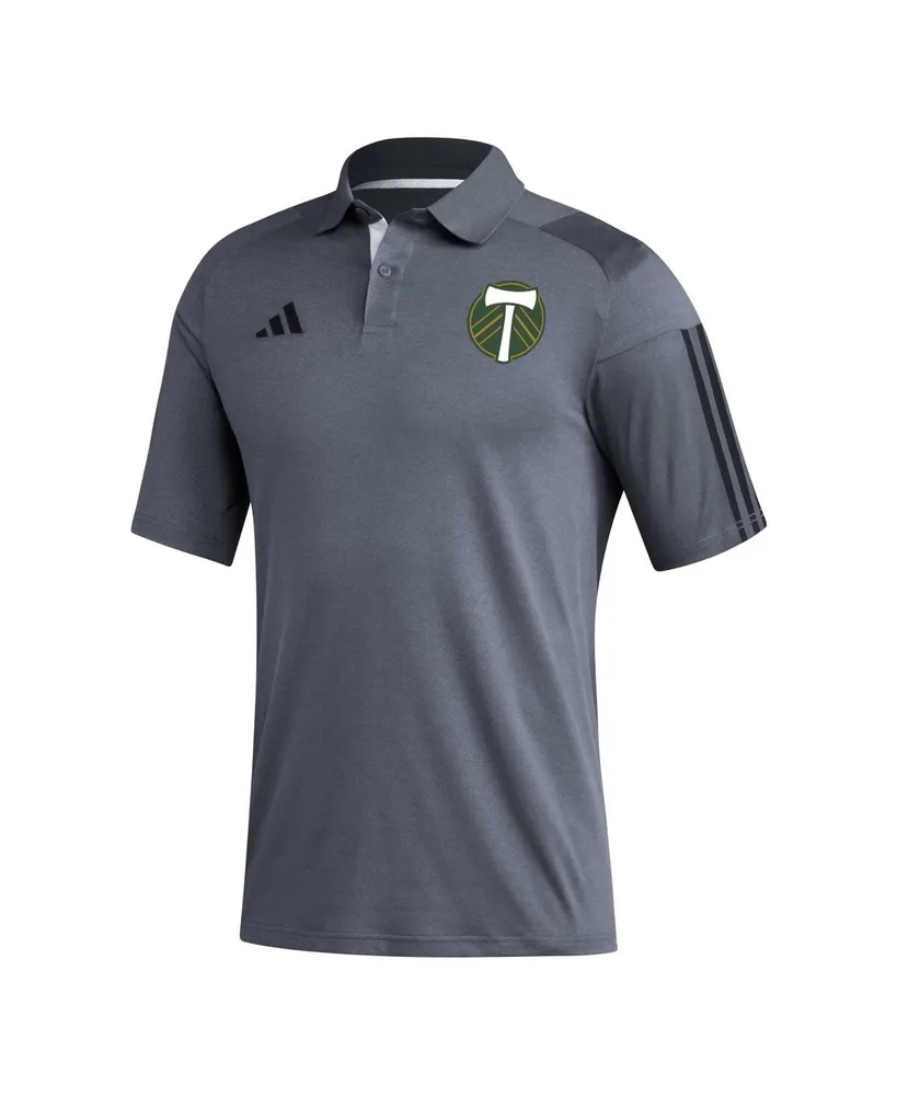 Men's adidas Gray Portland Timbers 2023 On-Field Training Polo Shirt