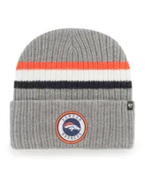 Men's '47 Brand Gray Denver Broncos Highline Cuffed Knit Hat