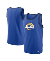 Men's Nike Royal Los Angeles Rams Tri-Blend Tank Top