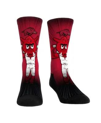 Men's and Women's Rock 'Em Socks Arkansas Razorbacks Mascot Pump Up Crew