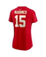 Women's Nike Patrick Mahomes Red Kansas City Chiefs Player Name and Number T-shirt