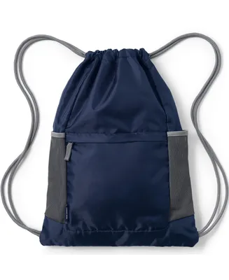 Lands' End School Uniform Kids Packable Drawstring Bag