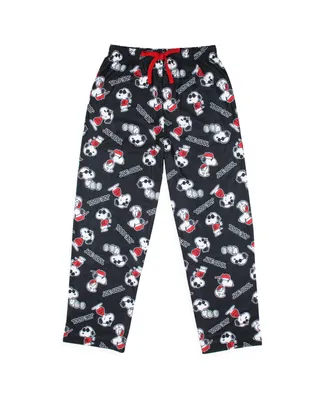 Peanuts Big Boys Joe Cool Snoopy Character Tossed Print Sleep Pajama Pants