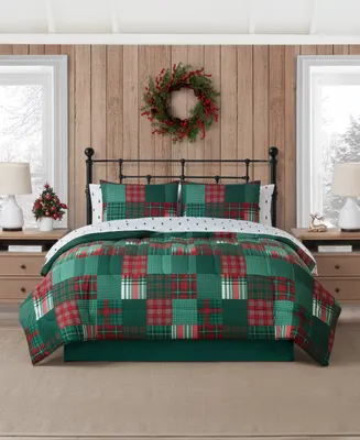 Mytex Holiday Patchwork 8-Pc. Comforter Set, Created for Macy's