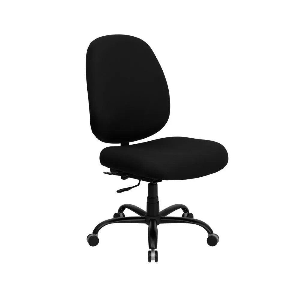 Emma+Oliver Big & Tall 400 Lb. Rated High Back Fabric Executive Swivel Ergonomic Office Chair With Adjustable Back Height