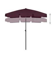 vidaXL Beach Umbrella Bordeaux Red 70.9"x47.2"