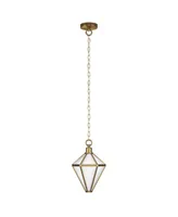 Hudson & Canal Adara 10" Wide Pendant with Glass Shade