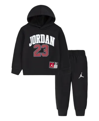Jordan Toddler Boys Jersey Pack Pullover Hoodie and Jogger Pants Set