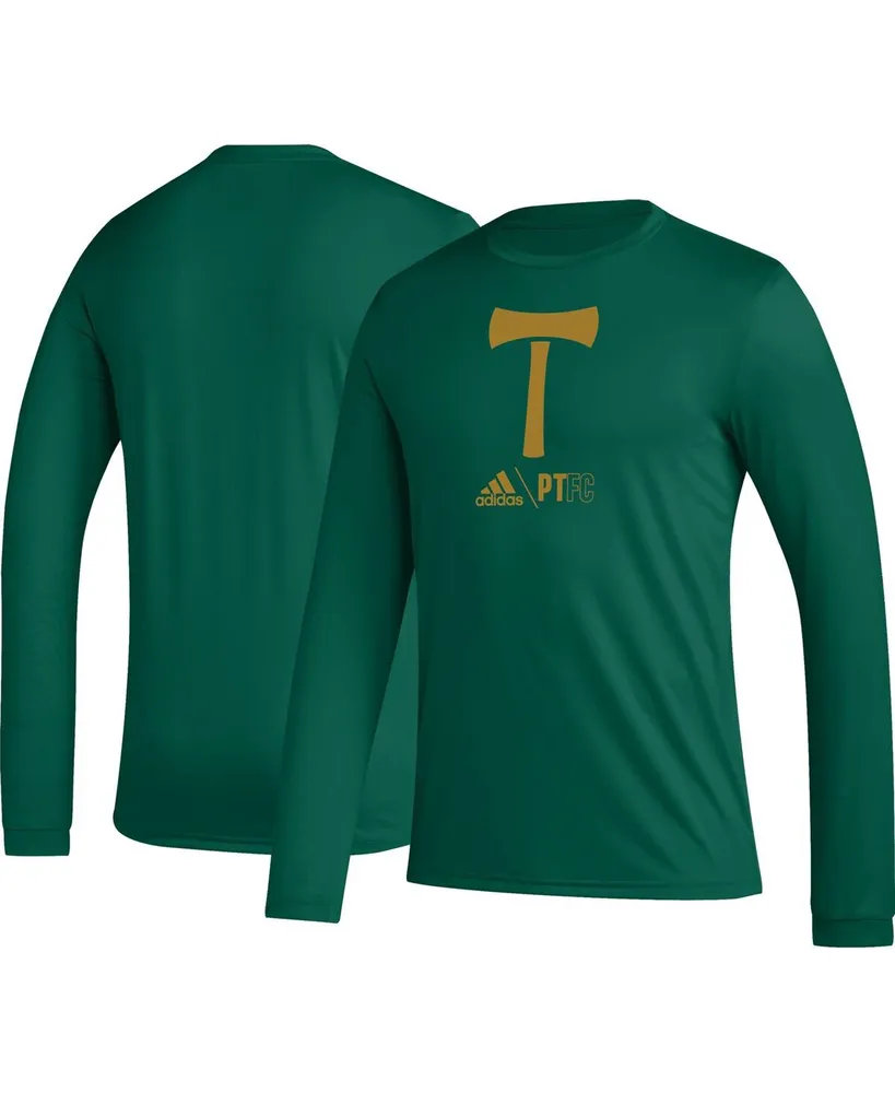 Men's adidas Green Portland Timbers Icon Aeroready Long Sleeve T-shirt