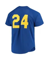 Men's Mitchell & Ness Ken Griffey Jr. Royal Seattle Mariners Cooperstown Mesh Batting Practice Jersey