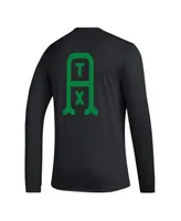 Men's adidas Black Austin Fc Jersey Hook Aeroready Long Sleeve T-shirt