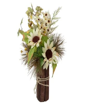 16" Sunflowers and Berries Artificial Fall Harvest Floral Decoration