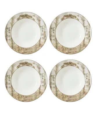 Kit Kemp for Spode Tall Trees 4 Piece Pasta Bowls Set, Service for 4