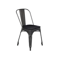 Emma+Oliver Perth Metal Stacking Dining Chairs With Poly Resin Seats For Indoor/Outdoor Use