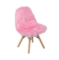 Emma+Oliver Kids Shaggy Dog Accent Chair - Desk Playroom