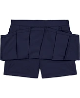 Nautica Little Girls Uniform Pleated Scooter with Ruffle Skorts