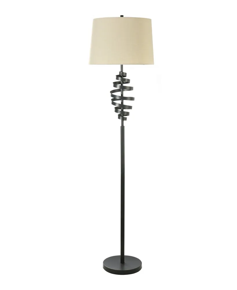 62" Metal Floor Lamp with Designer Shade