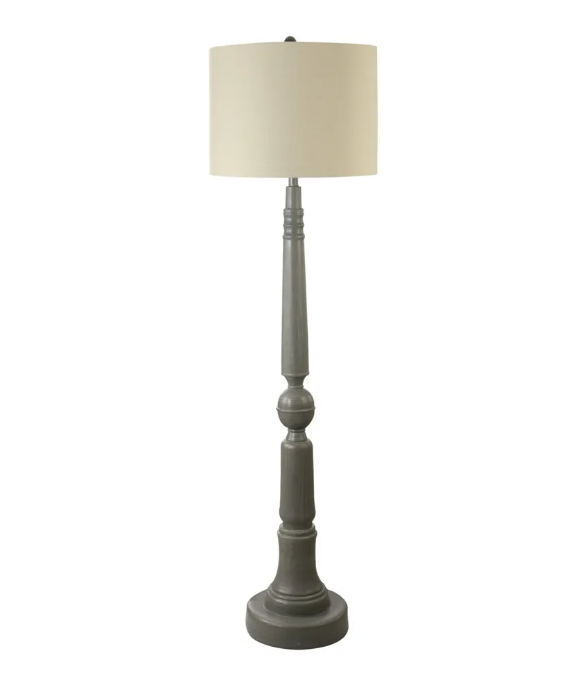 61" Resin Floor Lamp with Designer Shade