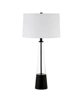 Hudson & Canal Vivien 29.5" Linen Shade Tall Table Lamp