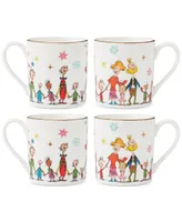 Lenox Merry Grinchmas Porcelain Mugs, Set Of 4