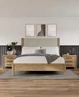 Davie 3-Pc. Queen Set (Upholstered Bed, Dresser & 3-Drawer Nightstand)