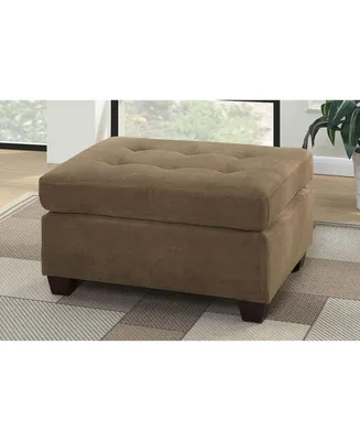 Cocktail Ottoman Waffle Suede Fabric Truffle W Tufted Seats Ottomans Hardwood
