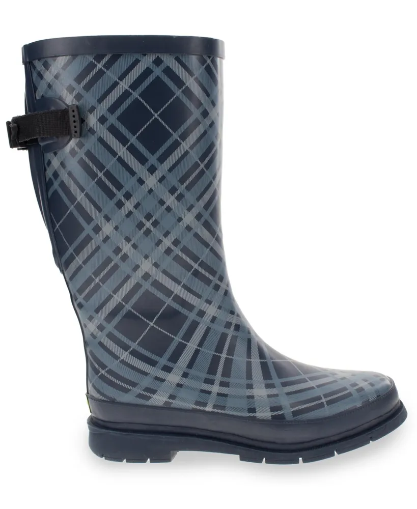 Women's Polar Plaid Tall Adjustable Calf Boot