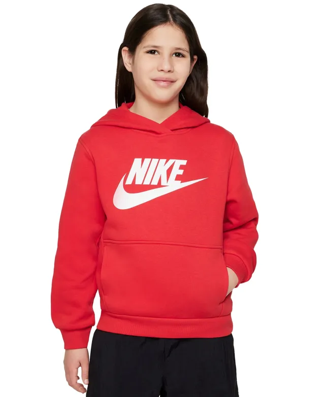 macy's red nike hoodie