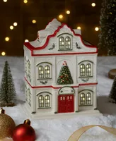 Spode Christmas Village Led Lighted Figural Hotel